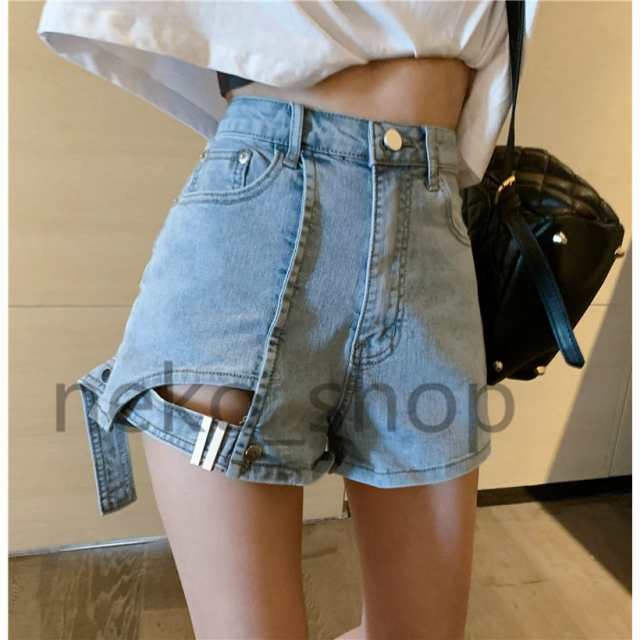 デニム ショートパンツ レディース 春夏 サマーパンツ デニムパンツ ミニ丈 短パン 半ズボン ホットパンツ ダンス衣装 ヒップホップ 女性用 20代30代40代