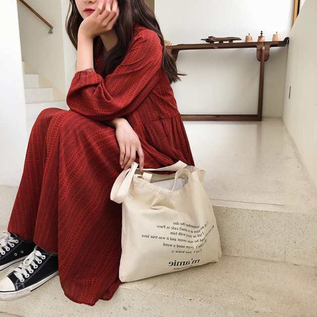 スカート ワンピース 膝丈 ひざ丈 膝下 ミモレ ミモレ丈 7分丈 ミディアム丈 袖あり 長袖 ボリューム袖 Uネック ラウンドネック 襟なし ストレート 切り替えデザイン かわいい 大人可愛い カジ