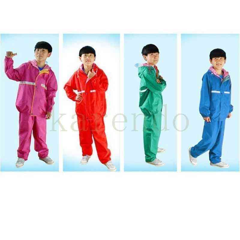 新品 レインスーツ キッズ レインコート 上下 キッズレインコート キッズ 小学生 上下セット 雨具 カッパ 合羽撥水加工 通学 自転車 子供用